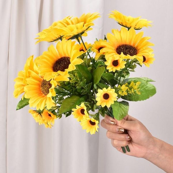 decorative flowers & wreaths 7/13/22 heads artificial flower sunflower bouquet silk christmas for wedding home party outdoor table decoratio
decorative flowers & wreaths 7/13/22 heads artificial flower sunflower bouquet silk christmas for wedding home party outdoor table decoratio