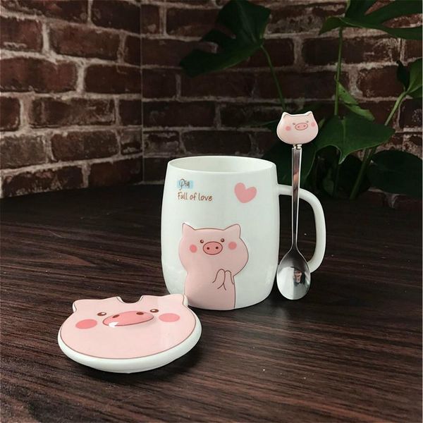 mugs creative pig mug pink girl heart cartoon ceramic cup children students with spoon milk coffee
mugs creative pig mug pink girl heart cartoon ceramic cup children students with spoon milk coffee
