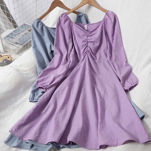 korean ruched dresses for women v-neck solid color long sleeve elastic waist spring autumn harajuku party dress w137 210526, Black;gray
korean ruched dresses for women v-neck solid color long sleeve elastic waist spring autumn harajuku party dress w137 210526, Black;gray