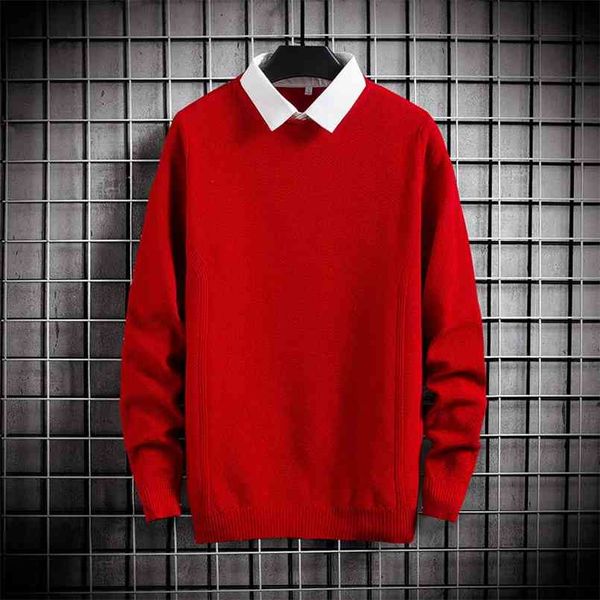 fit knitted mens sweaters solid pullover sweater shirt pull up long sleeve jumper spring autumn male pullovers multi colors 210813, White;black
fit knitted mens sweaters solid pullover sweater shirt pull up long sleeve jumper spring autumn male pullovers multi colors 210813, White;black