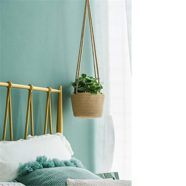 garden plant storage basket jute rope hanging planter woven indoor outdoor flower pot holder macrame hangers home decor planters & pots
garden plant storage basket jute rope hanging planter woven indoor outdoor flower pot holder macrame hangers home decor planters & pots