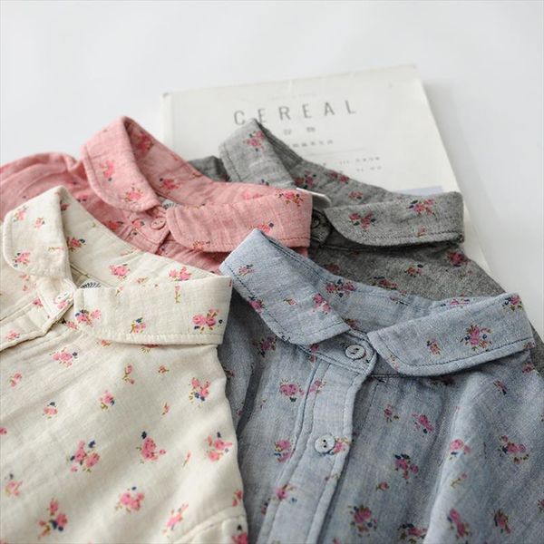 romantic floral print cotton womens blouses yarn soft long sleeve rustic flowers shirt female, White
romantic floral print cotton womens blouses yarn soft long sleeve rustic flowers shirt female, White