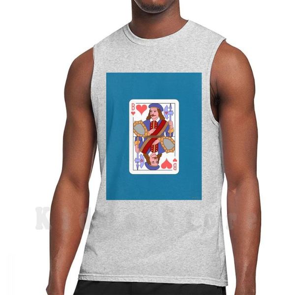men' tank jack of hearts ( la hire ) vest 100% cotton portrait étienne de vignolles french military, White;black
men' tank jack of hearts ( la hire ) vest 100% cotton portrait étienne de vignolles french military, White;black