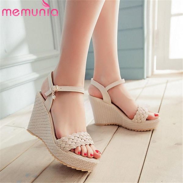 est women sandals buckle wedges platform sweet summer casual shoes woman big size 43, Black
est women sandals buckle wedges platform sweet summer casual shoes woman big size 43, Black