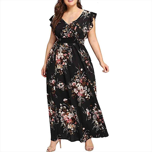 casual short sleeve long boho womens dress floral print maxi v neck bandage elegant dresses vestido plus size, Black;gray
casual short sleeve long boho womens dress floral print maxi v neck bandage elegant dresses vestido plus size, Black;gray