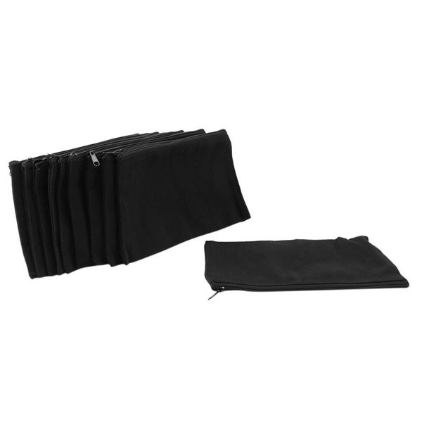 pencil bags 10pcs canvas zipper pouch makeup case blank diy craft for travel school, black
pencil bags 10pcs canvas zipper pouch makeup case blank diy craft for travel school, black