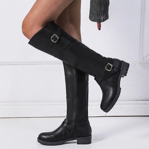 boots 2021 luxury women shoes low heels ladies fashion autumn winter round toe knee-high women's botas de mujer, Black
boots 2021 luxury women shoes low heels ladies fashion autumn winter round toe knee-high women's botas de mujer, Black