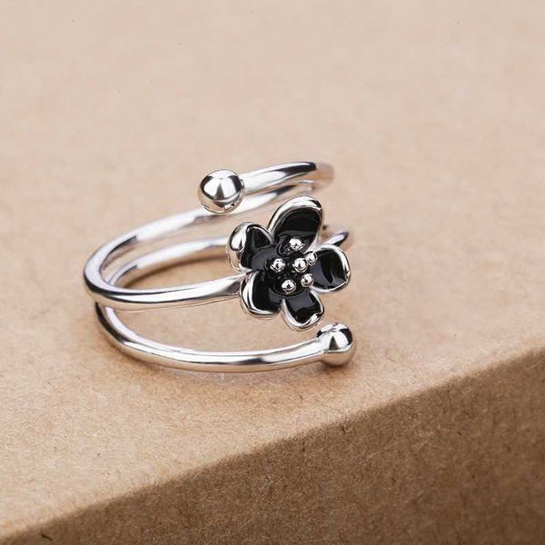 trendy drip oil black rose flower adjustable rings for girl open ring women fashion jewelry gifts p0818, Silver
trendy drip oil black rose flower adjustable rings for girl open ring women fashion jewelry gifts p0818, Silver