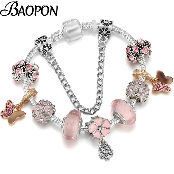 charm bracelets silver plated beads bracelet with pink butterfly pendant brand bangles for women men wife handmade jewelry gift, Golden;silver
charm bracelets silver plated beads bracelet with pink butterfly pendant brand bangles for women men wife handmade jewelry gift, Golden;silver