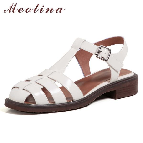 meotina women gladiator shoes t-strap med heel sandals square toe buckle shoes thick heel cow leather lady footwear summer black 210608
meotina women gladiator shoes t-strap med heel sandals square toe buckle shoes thick heel cow leather lady footwear summer black 210608