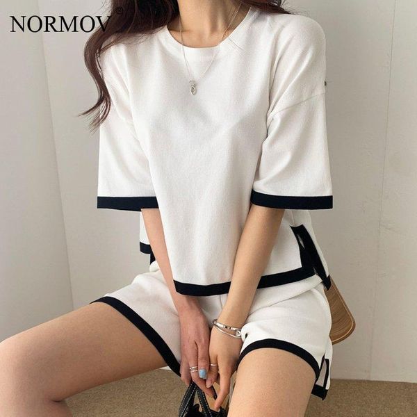 women's tracksuits normov suits with shorts two-piece ladies loose short-sleeved knitted set casual t-shirt women comfortable, Gray
women's tracksuits normov suits with shorts two-piece ladies loose short-sleeved knitted set casual t-shirt women comfortable, Gray