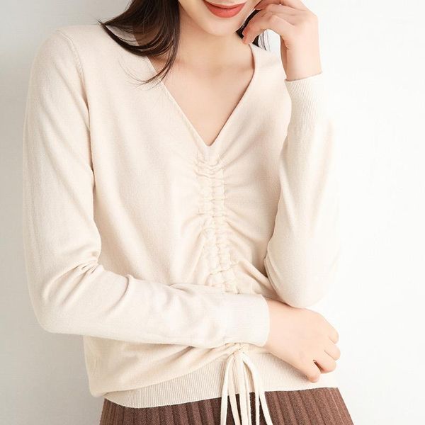 women's sweaters 2021 fashion korean style autumn winter long-sleeve women sweater soild color chic elegant clothes female v-neck, White;black
women's sweaters 2021 fashion korean style autumn winter long-sleeve women sweater soild color chic elegant clothes female v-neck, White;black
