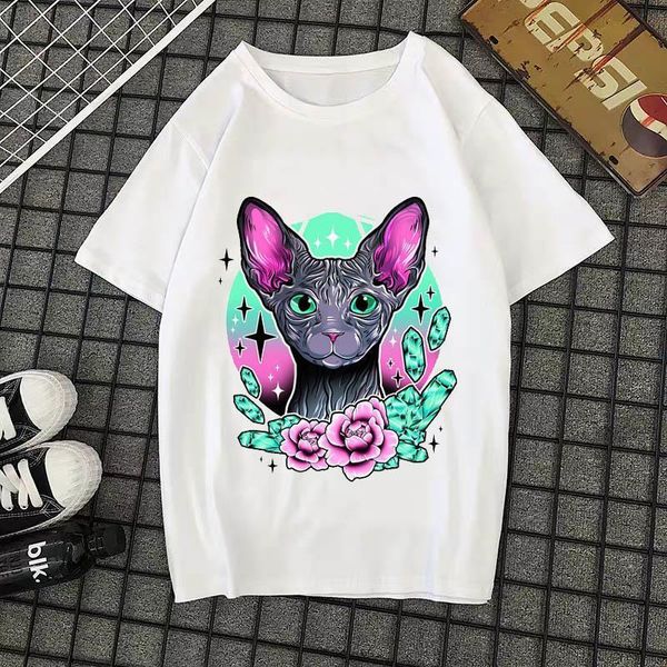korean style vintage men mens t shirts flowers sphynx cat tattoos print tee casual fashion short sleeve female aesthetic, White;black
korean style vintage men mens t shirts flowers sphynx cat tattoos print tee casual fashion short sleeve female aesthetic, White;black