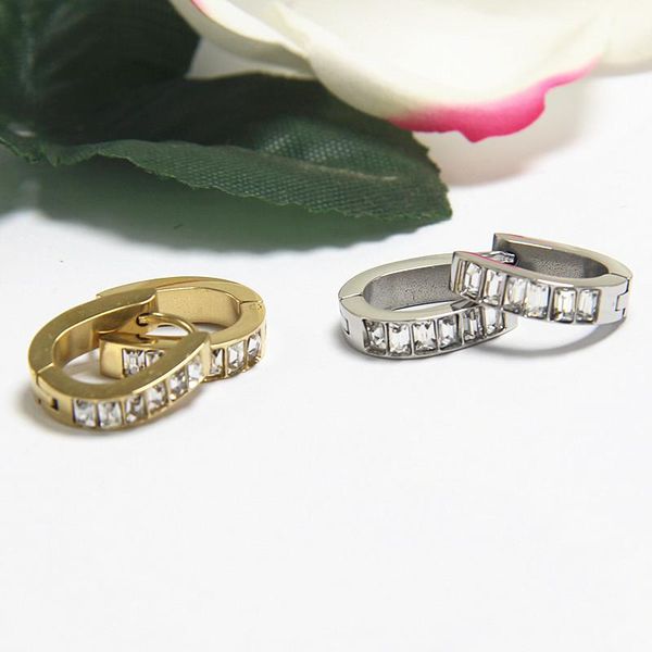 hoop & huggie gold-color ip plating 316 stainless steel u-shape zircon earrings no fade allergy classical brief style, Golden;silver
hoop & huggie gold-color ip plating 316 stainless steel u-shape zircon earrings no fade allergy classical brief style, Golden;silver