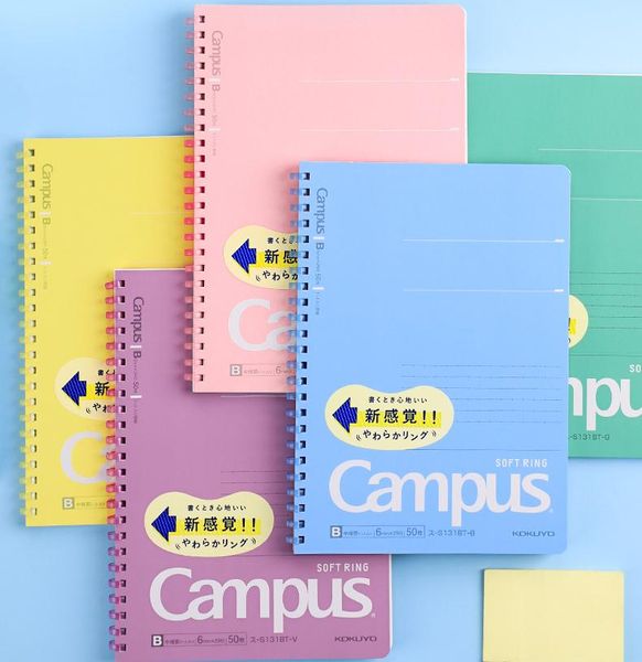 notepads 1pc japan kokuyo soft ring notebook limited candy color b5 40 pages a5 50 coil workbook japanese stationery, Purple;pink
notepads 1pc japan kokuyo soft ring notebook limited candy color b5 40 pages a5 50 coil workbook japanese stationery, Purple;pink