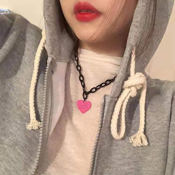 chains streetwear alloy female black chain hollow letter love heart pendant necklaces for women fairy grunge aesthetic collar jewelry, Silver
chains streetwear alloy female black chain hollow letter love heart pendant necklaces for women fairy grunge aesthetic collar jewelry, Silver