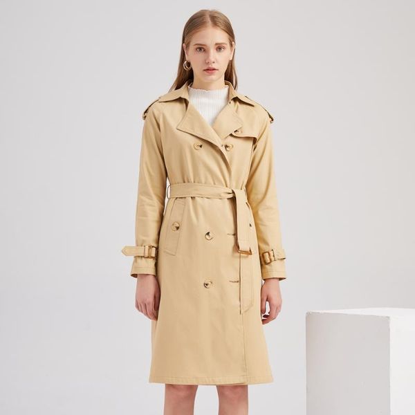 women's trench coats women elegant long cotton coat fashion full sleeve autumn spring clothes lapel windbreaker korean ladies outwear, Tan;black
women's trench coats women elegant long cotton coat fashion full sleeve autumn spring clothes lapel windbreaker korean ladies outwear, Tan;black