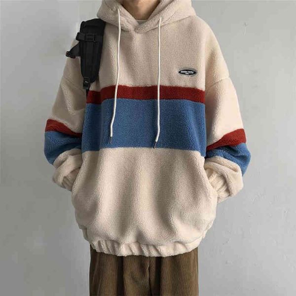 warm hooded sweatshirt men autumn winter loose lamb wool hoodi fashion korean street style color patchwork pullover thick, Black
warm hooded sweatshirt men autumn winter loose lamb wool hoodi fashion korean street style color patchwork pullover thick, Black