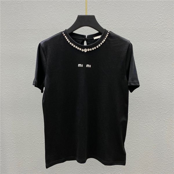 2021 summer short-sleeved t-shirt womens diamond-studded pure cotton high-quality white womens fashion casual t-shirt new
2021 summer short-sleeved t-shirt womens diamond-studded pure cotton high-quality white womens fashion casual t-shirt new
