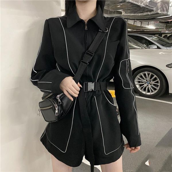 women's jumpsuits & rompers spring reflective shining strip playsuits office lady womens party bodycon active mujer black basic casual, Black;white
women's jumpsuits & rompers spring reflective shining strip playsuits office lady womens party bodycon active mujer black basic casual, Black;white