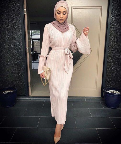ethnic clothing gradient rainbow printed pleated muslim women dress stretch abayas dubai islamic was thin with belt, Red
ethnic clothing gradient rainbow printed pleated muslim women dress stretch abayas dubai islamic was thin with belt, Red