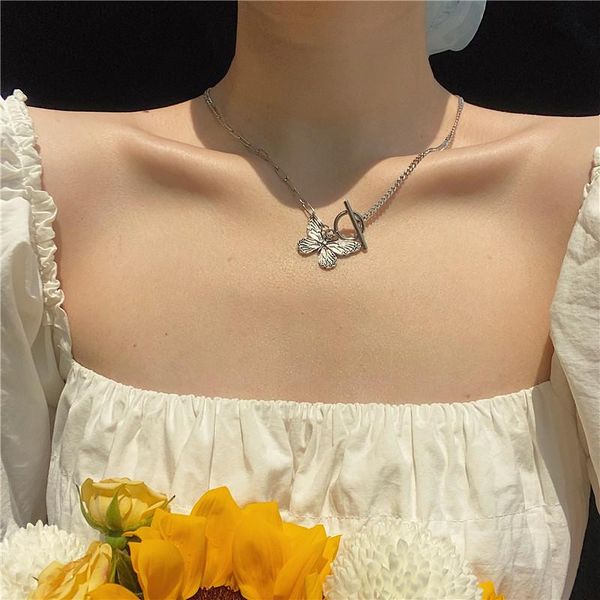 chokers minority retro butterfly necklace with bracelet super fairy temperament ot buckle clavicle chain ins tide, Golden;silver
chokers minority retro butterfly necklace with bracelet super fairy temperament ot buckle clavicle chain ins tide, Golden;silver