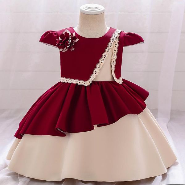 girl's dresses 2021 flower first birthday dress for baby girl clothes grand ceremony princess baptism infant retro satin cloth, Red;yellow
girl's dresses 2021 flower first birthday dress for baby girl clothes grand ceremony princess baptism infant retro satin cloth, Red;yellow