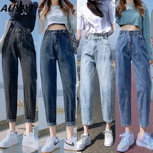 women's jeans auyiyi 2021 fashion ripped high waist loose autumn same paragraph harem pants thin daddy, Blue
women's jeans auyiyi 2021 fashion ripped high waist loose autumn same paragraph harem pants thin daddy, Blue
