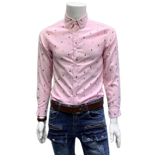 men's casual shirts ns212 fashion autumn clothing english printed slim long sleeve shirt, White;black
men's casual shirts ns212 fashion autumn clothing english printed slim long sleeve shirt, White;black