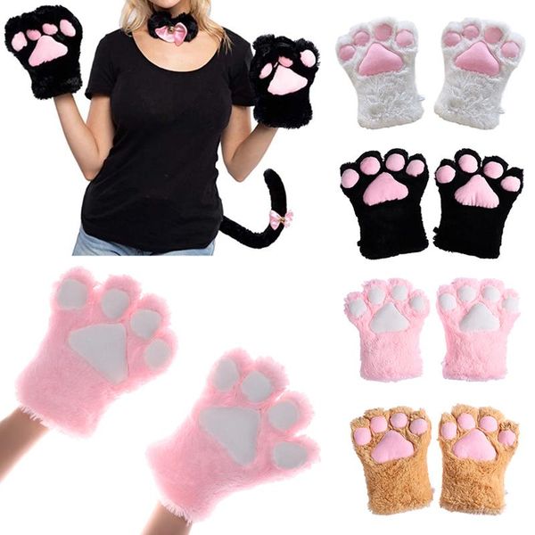 five fingers gloves cat' claw children and women cute plush soft warm winter outdoor/cosply performance costume props, Blue;gray
five fingers gloves cat' claw children and women cute plush soft warm winter outdoor/cosply performance costume props, Blue;gray