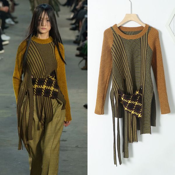 women's sweaters highstreet vintage irregular fringed knit women spring 2021 fashion slim-fit pullover long sleeve patchwork plaid swea, White;black
women's sweaters highstreet vintage irregular fringed knit women spring 2021 fashion slim-fit pullover long sleeve patchwork plaid swea, White;black