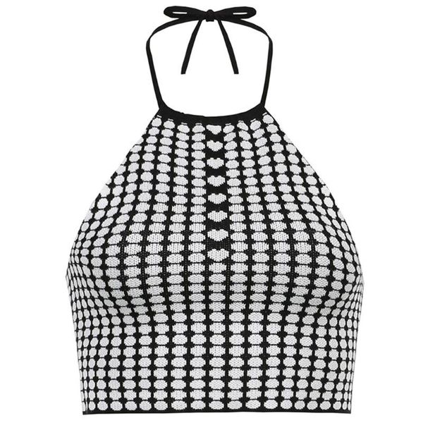women's tanks & camis women halter backless crop vintage polka dot heart knitted camisole harajuku black white beach sweater vest
women's tanks & camis women halter backless crop vintage polka dot heart knitted camisole harajuku black white beach sweater vest
