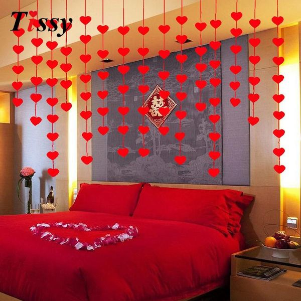 party decoration garlands1set diy red love heart curtain non-woven fabrics garland lovely wedding supplies marriage room decor
party decoration garlands1set diy red love heart curtain non-woven fabrics garland lovely wedding supplies marriage room decor
