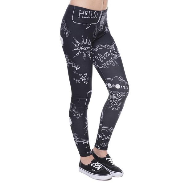 women's leggings fashion 3d printing women clothing fitness slim pants high waist woman outdoor sports, Black
women's leggings fashion 3d printing women clothing fitness slim pants high waist woman outdoor sports, Black