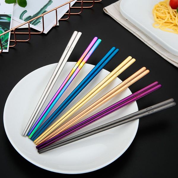 chopsticks 5pair korean stainless steel titanium plating gold rose flat chop sticks sushi hashi chopstick portable tableware
chopsticks 5pair korean stainless steel titanium plating gold rose flat chop sticks sushi hashi chopstick portable tableware