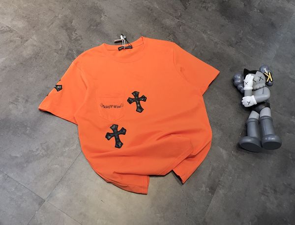 21 summer new off fashion brand up cross embroidery sanskrit print street men's and women's loose round neck short t-shirt, White;black
21 summer new off fashion brand up cross embroidery sanskrit print street men's and women's loose round neck short t-shirt, White;black