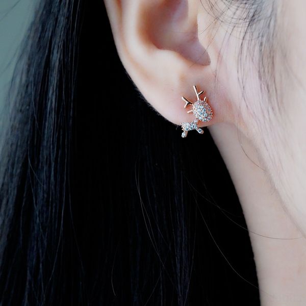 mkY deer with you silver stud needle inlaid with diamond diamond earring gift elk earrings small and exquisite rose gold girlfriend christm, Golden;silver
mkY deer with you silver stud needle inlaid with diamond diamond earring gift elk earrings small and exquisite rose gold girlfriend christm, Golden;silver
