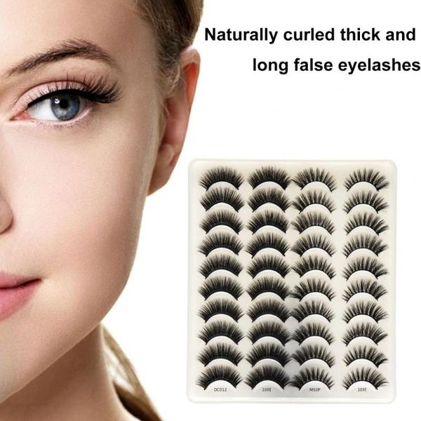 false eyelashes 20 pairs fake three-dimensional long lasting thick natural curl artificial extension eye lashes makeup tools
false eyelashes 20 pairs fake three-dimensional long lasting thick natural curl artificial extension eye lashes makeup tools