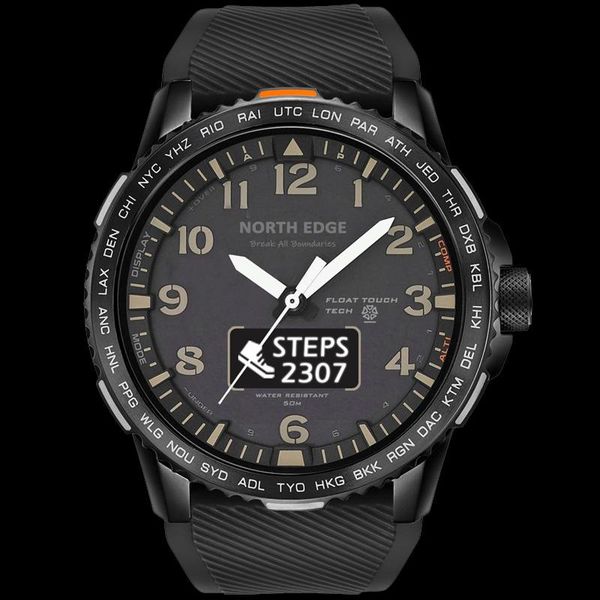 wristwatches northedge men's digital sports watch military 50m waterproof heart rate monitor bluetooth compatible wristband, Slivery;brown
wristwatches northedge men's digital sports watch military 50m waterproof heart rate monitor bluetooth compatible wristband, Slivery;brown
