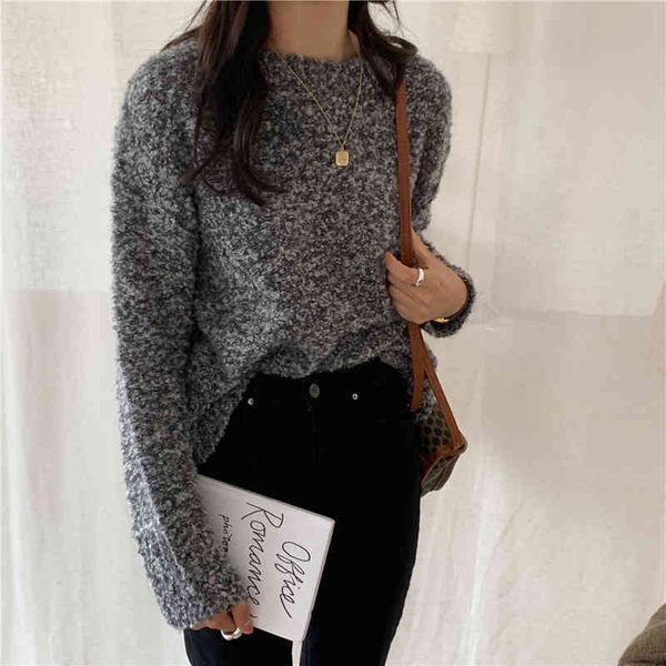 sweaters elegant autumn sweater solid pullovers knitted women vintage retro loose o-neck warm top, White;black
sweaters elegant autumn sweater solid pullovers knitted women vintage retro loose o-neck warm top, White;black