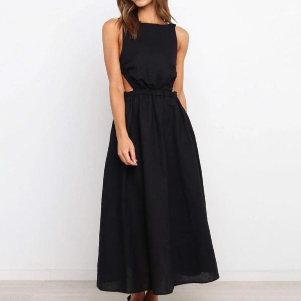 casual dresses hollow out long women dress special backless elastic waist soft vestidos, Black;gray
casual dresses hollow out long women dress special backless elastic waist soft vestidos, Black;gray