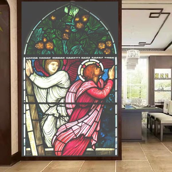 window stickers customized european church tiffany stained glass decorative angel at the resurrection 20
window stickers customized european church tiffany stained glass decorative angel at the resurrection 20