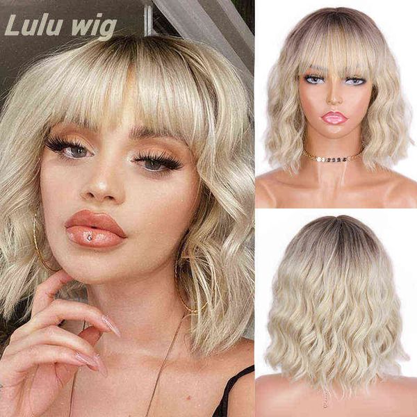 hairpiece short omber blonde wigs wavy bob with air bangs women's synthetic curly pastel for girl colorful cosplay 0121
hairpiece short omber blonde wigs wavy bob with air bangs women's synthetic curly pastel for girl colorful cosplay 0121
