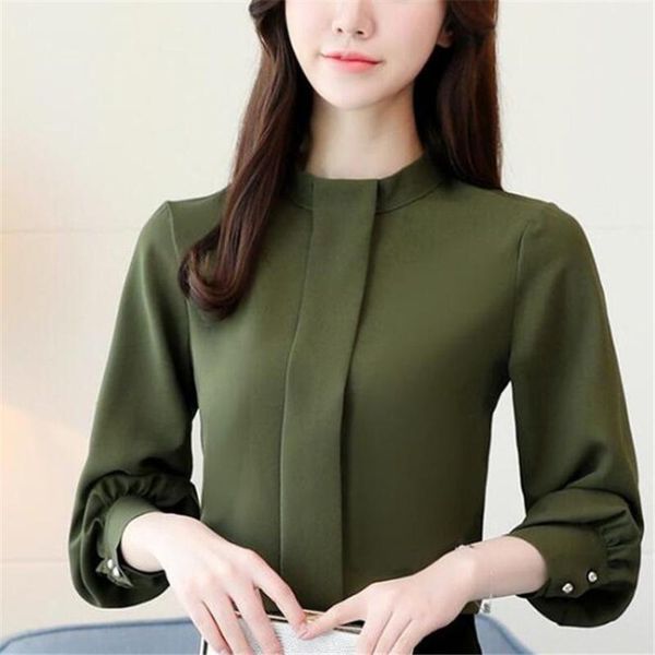 women's blouses & shirts chiffon blouse women elegant office spring fashion ladies long sleeve casual work blusas, White
women's blouses & shirts chiffon blouse women elegant office spring fashion ladies long sleeve casual work blusas, White