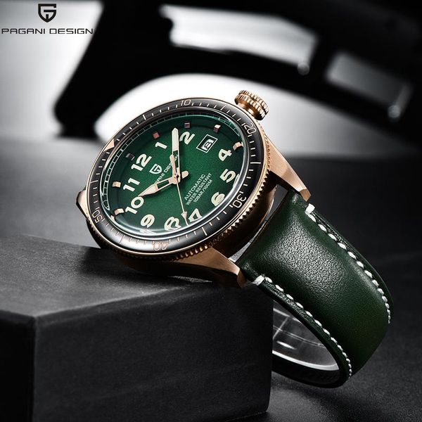 wristwatches japan nh35a pagani design automatic men watche mechanical wristwatch fashion leather 100m waterproof watch, Slivery;brown
wristwatches japan nh35a pagani design automatic men watche mechanical wristwatch fashion leather 100m waterproof watch, Slivery;brown