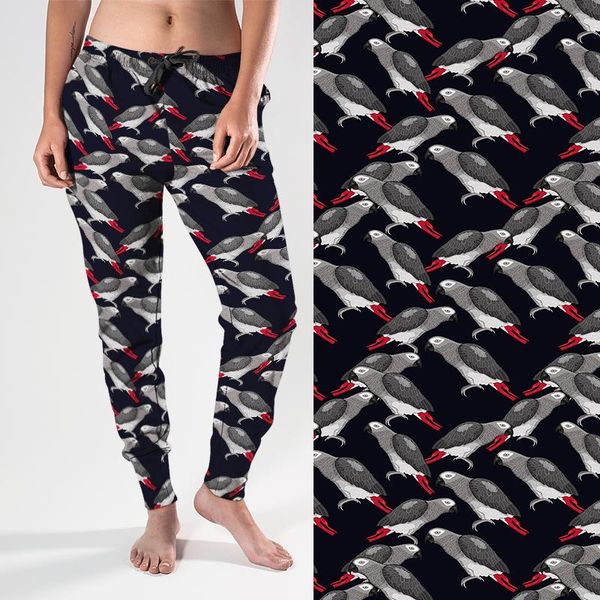 women's pants & capris letsfind parrot african greys pocket joggers women elastic jaco lovebird wavy loose trousers, Black;white
women's pants & capris letsfind parrot african greys pocket joggers women elastic jaco lovebird wavy loose trousers, Black;white