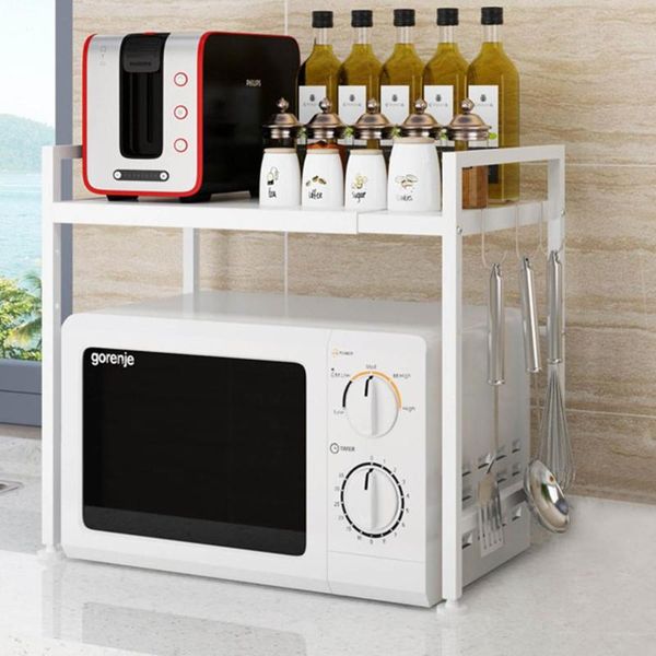 white/black organizer kitchen microwave oven shelf metal multi function stand two layers dish space saving rack ru drop storage & organizati
white/black organizer kitchen microwave oven shelf metal multi function stand two layers dish space saving rack ru drop storage & organizati