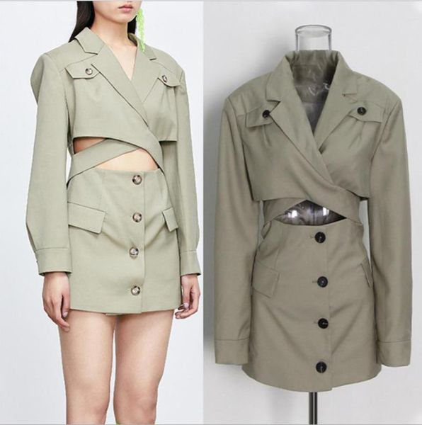 casual dresses 2021 autumn fashion suit dress office lady long sleeves turn down neck buttons hollow out straight party, Black;gray
casual dresses 2021 autumn fashion suit dress office lady long sleeves turn down neck buttons hollow out straight party, Black;gray