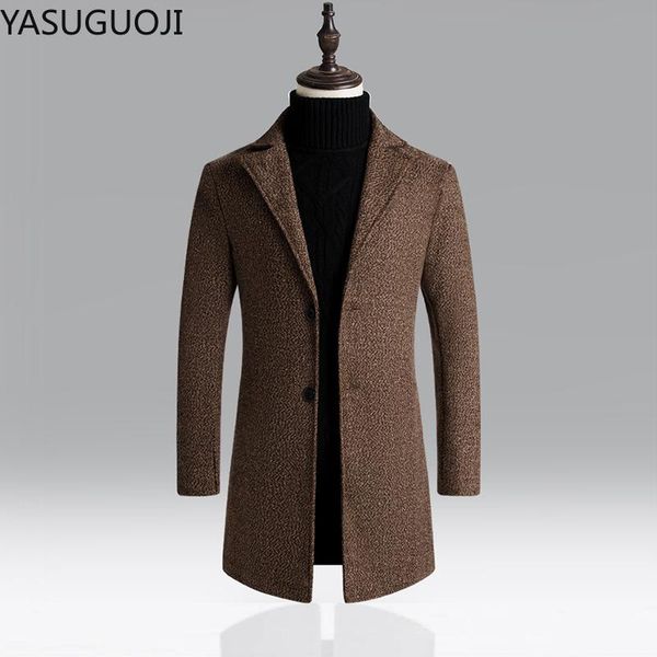 winter wool jacket men's high-quality coat casual slim collar long cotton men trench & blends, Black
winter wool jacket men's high-quality coat casual slim collar long cotton men trench & blends, Black