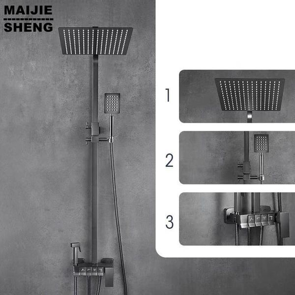 bathroom shower sets bathtub mixer tap system set wall mount square head bath faucets cold grey taps
bathroom shower sets bathtub mixer tap system set wall mount square head bath faucets cold grey taps